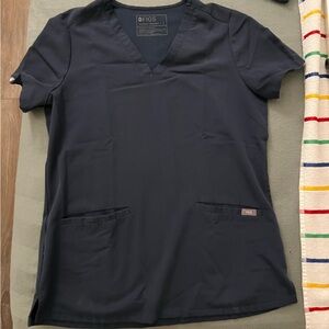 Figs Dark Harbor Scrub Top